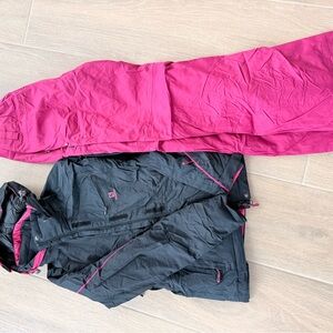 Salomon Gray and Pink Ski Jacket